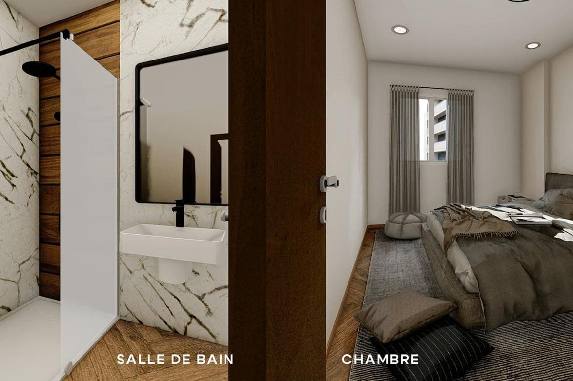 Chambre d’un appartement du Groupe BOUHADIBA
